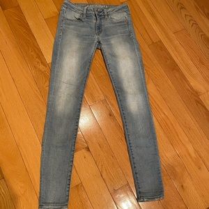 American Eagle super super stretch jeggings size 4 long